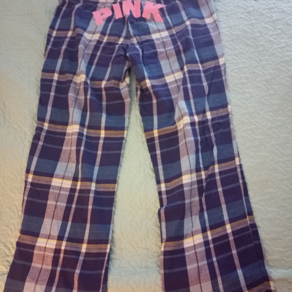 Pink pajama pants